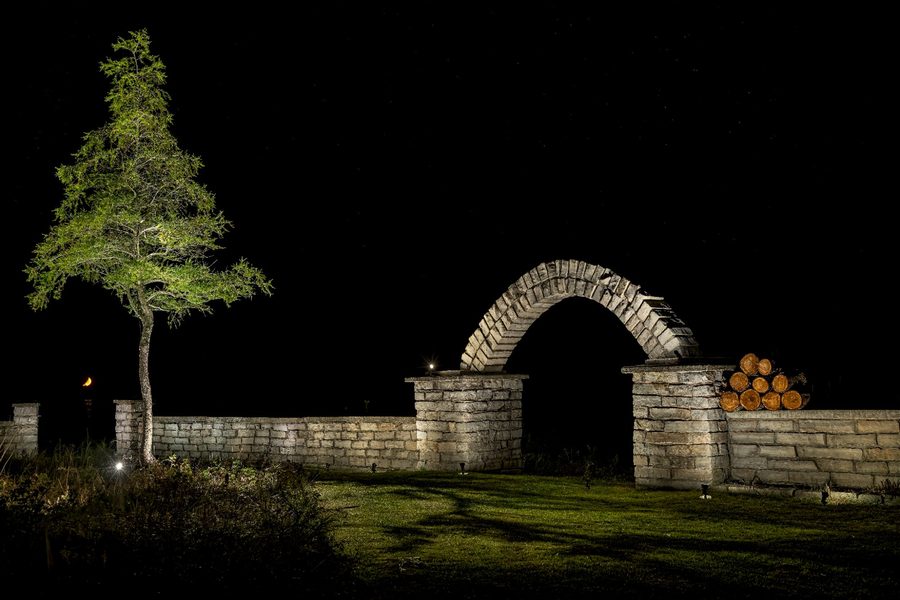 Stone Man Island — Everlit luxury outdoor illumination project